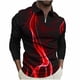 thumbnail image 2 of Blusa y camisa de manga larga con cuello vuelto para hombre, jersey con solapa a cuadros, a rayas y cremallera, manga corta, deportiva, de manga corta, con solapa, blusa de poliéster para hombre, 2 of 5