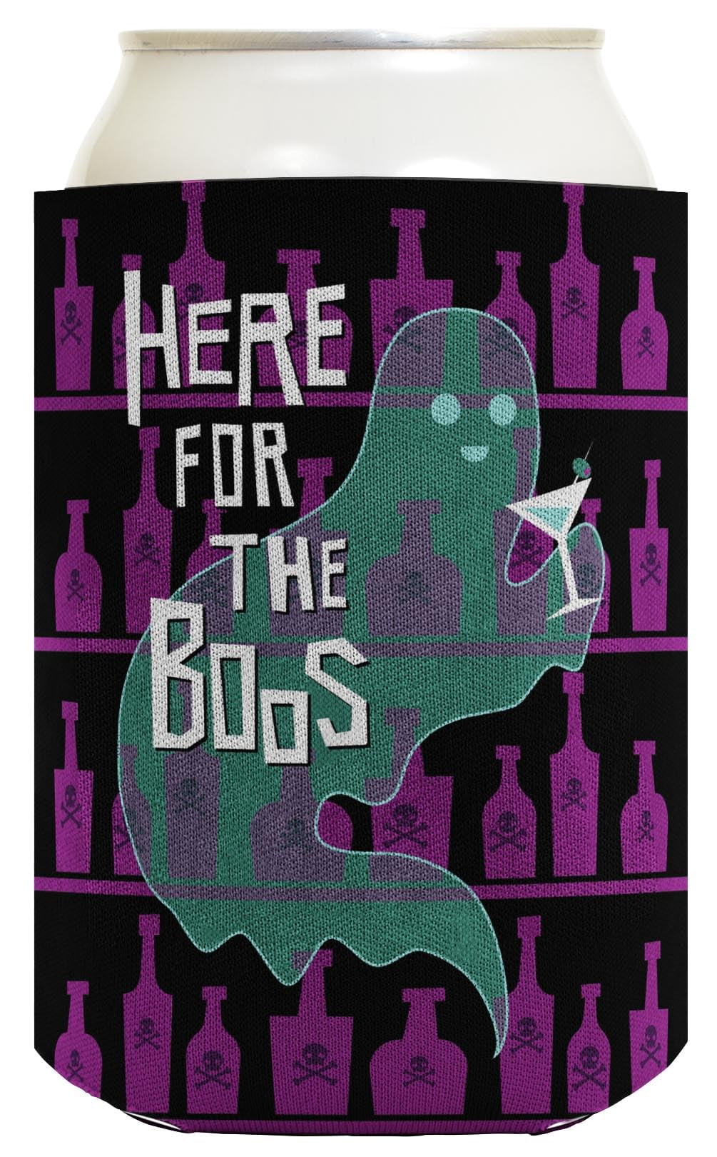 Creepy Halloween Decor Drink Up Witches Here For The Boos 2 Sided 2-Pack Can Drink Thermocoolers