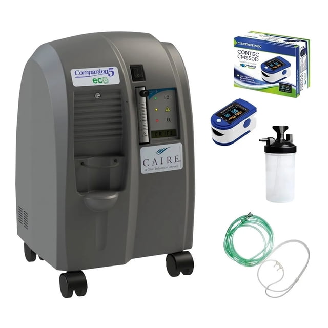 Concentrador Oxígeno Companion Caire 5 Litros + Oxímetro Caire R-C7005O50DCM