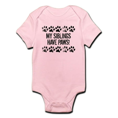 

My Siblings Have Paws Body Suit - Baby Light Bodysuit