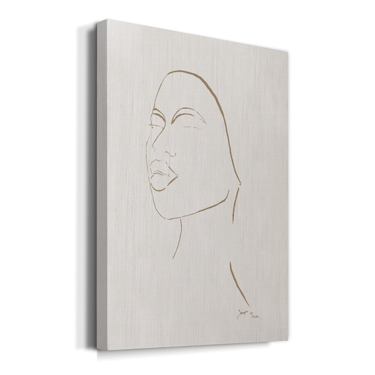 Portrait Sketch II Premium Gallery Wrapped Canvas - Ready to Hang