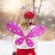 thumbnail image 2 of Txlixc Juego de rol de cuento de hadas de 4 piezas para niñas, falda brillante + alas de mariposa de cuento de hadas LED + horquilla + palo de mariposa Txlixc  moda, 2 of 9