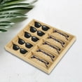 thumbnail image 5 of Eyeglass Sunglasses Organiser case Wooden 10 Slot Glasses Display Storage Organizer Box , linen, 5 of 8