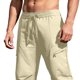 thumbnail image 5 of Ceisia Men Solid Color Button Up Golf Pants Lightweight Outdoor Casual Gift Sports Trousers, 5 of 9