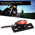 thumbnail image 3 of Luz Trasera De Freno Para Motocicleta, Luz Indicadora De Luz De Matrícula De Freno LED Universal Retro, Color Negro, 3 of 7