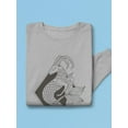 thumbnail image 3 of Outline Zodiac Sign Capricorn Sweatshirt Men -Image by Shutterstock, Male 3X-Large, 3 of 4