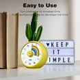 thumbnail image 6 of Visual Timer for Kids, 60-Minute Countdown Timer for Classroom Office Kitchen, Desk Timer Kids Time Management Tools with Silent Operation, Pomodoro Time Rainbow Pattern (Yellow), 6 of 13