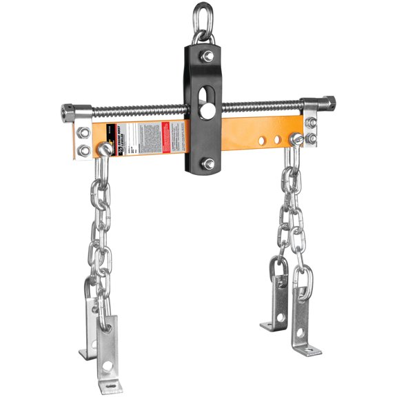 Performance Tool W41030 Engine Hoist leveler - Drop-Forged Steel, Heat-Treated Hooks, 1,500 Lb. Capacity, Fully Adjustable, Yellow