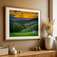 thumbnail image 5 of Rolling Hills - North Carolina Photography Landscape Sunset Nature Rural Scenic Autumn Farmhouse Unframed Wall Art Print 40 x 60 inches, 5 of 7