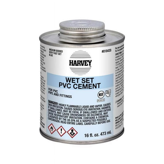 Oatey 4014677 16 oz 420 VOC Harvey Cement for PVC - Clear