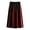 Red, variant on HexaHive Women's Vertical Striped Knit Midi Skirt - High Elastic Waist and A-Line Pleated Design
