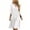 White, variant on Ayolanni Dresses for Women 2026 V-Neck 3/4 Sleeve Solid A-Line Maxi Dress Plain Wedding Guest Party Button Down Long Dress Black L