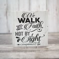 thumbnail image 4 of Walk by Faith, not by Sight Rustic Looking Scripture Wood Sign Wall Décor Gift 8 x 8 Wood Sign B3-08080062033, 4 of 8
