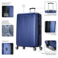 thumbnail image 4 of DUKAP Crypto 3-Piece Hardside Luggage Sets with Spinner Wheels, Handle and Trolley, (20"/28"/32"), Blue, 4 of 13