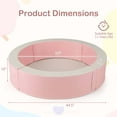 thumbnail image 3 of Costway 44.5" x 10" Baby Ball Pit Detachable Foam Ball Pit with 50 Colorful Ocean Balls Pink, 3 of 10