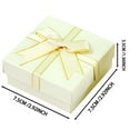 thumbnail image 2 of 5 Pcs Small Gift Boxes Jewellery Gift Box with Lids & Beautiful Quality Bows, Ring Earring Necklace Bracelet Square Gift Cardboard Box, 2 of 7