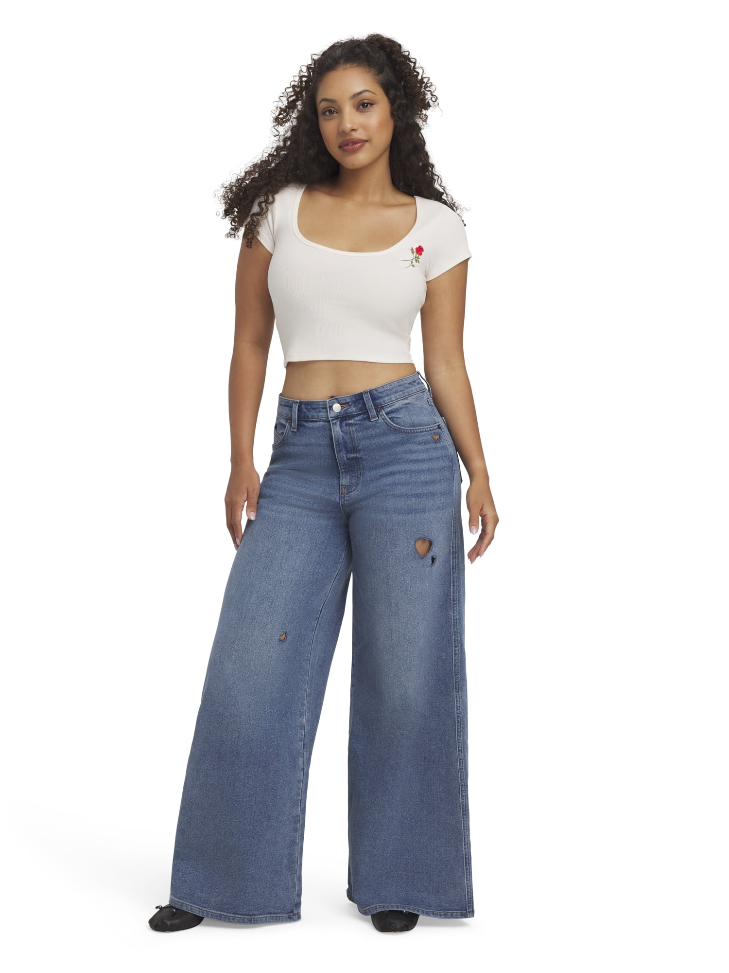 Mills by Millie Bobby Brown Women's Wide Leg Jean, Sizes 00-18