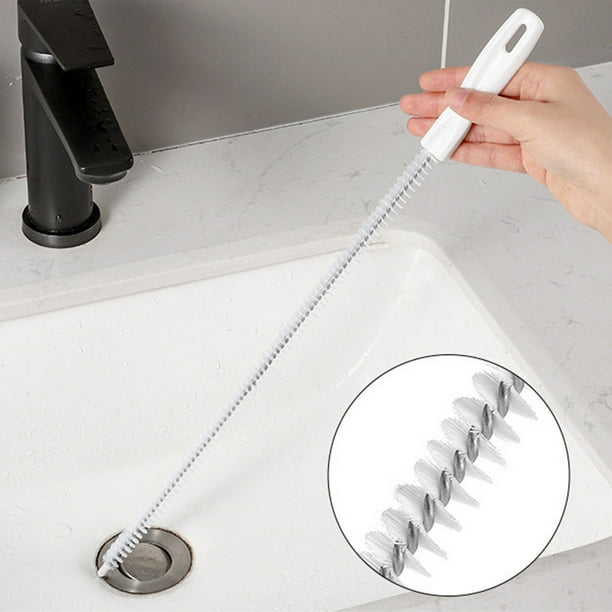 Eliminador de obstrucciones de cabello, herramienta para dragado de tuberías, limpieza profunda de desagües, acero inoxidable, para cocina/baño, limpieza de alcantarillado, desagües Blahzhy