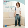 thumbnail image 2 of Pantalón de pijama a cuadros para niños PATPAT con cintura elástica suave, 2 of 6