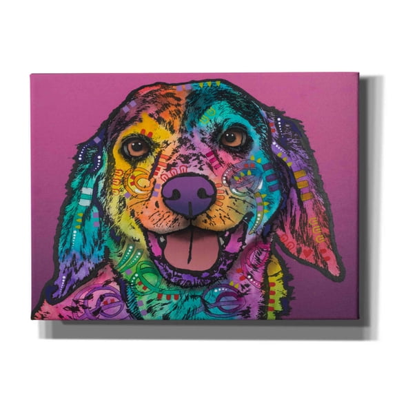 Epic Graffiti 'Jasper' by Dean Russo, Giclee Canvas Wall Art, 16"x12"