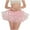 Pink, variant on Elainilye Fashion Sequin Skirt Pleated Gauze Short Skirt Adult Dancing Skirt Gauze Dress Tutu Skirt,Black