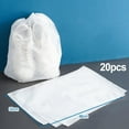 thumbnail image 1 of 20Pcs Drawstring Shoes Bags Travel Clothes Clear Portable Storage Bag Dust Pouch, 1 of 5