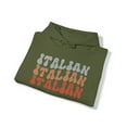 thumbnail image 4 of Italian Italy Retro 70s Hoodie, Gifts, Hooded Sweatshirt, 4 of 4