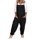thumbnail image 1 of Pantalones con tirantes informales en general de lino y algodón para mujer, pantalones de verano para mujer, 1 of 4