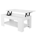 thumbnail image 4 of ZENSTYLE Lift-up Top Coffee Table / Sturdy And Durable / Exquisite Table with Under Storage Shelf / Simple And Fashionable Style / Home Essential - White, 4 of 8