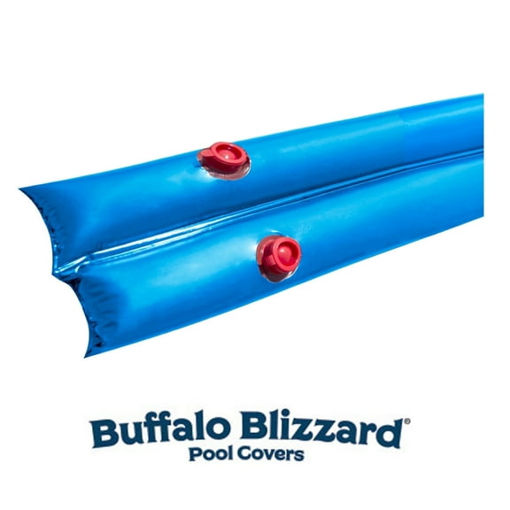 Buffalo Blizzard Blue Double Chamber 18 Gauge Water Bags for Pool Closing, 16 Pack, 8 ft