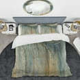 thumbnail image 2 of Designart "Misty October Mornings I" Abstract Liquid Ink Bedding Covert Set - Modern Grey Abstract Bed Set With 2 Shams, 2 of 6