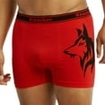 thumbnail image 5 of 6-Pack Men's Seamless Short Boxer Briefs Underwear, Wolf Multi Color, 5 of 5
