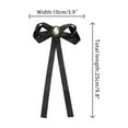 thumbnail image 2 of INSPIRE CHIC Women's Pre-tied Ribbon Bowknot Bow Brooch Pin with Faux Pearl, 2 of 5