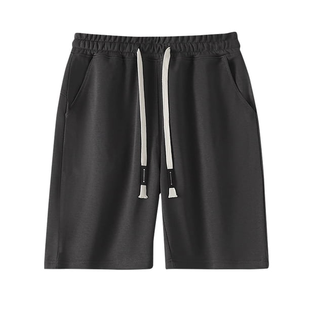 Pantalones Cortos Atléticos de Verano Cómodos Cortos de Bolsillo con Cordón de Cintura Elástica para Deportes