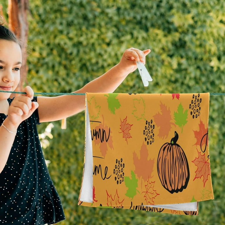 Pumpkin bathroom hand towels sale