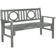 thumbnail image 3 of Safavieh Piedmont Indoor/Outdoor Modern Folding Acacia Bench, 3 of 8