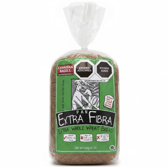 Canadian Bagels Pan Extra Fibra  625gr | Pan Fresco | Ideal para Sandwiches