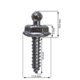 thumbnail image 2 of LOXX® Screw with Ball End for LOXX® Snap Fastener 16mm (5/8") - Nickel, 2 of 4