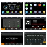 Podofo 7 Inch Protable Apple Carplay Car Screen, Wireless Android Auto Dash Mount, Car GPS Navigation System with Mirror Link/Bluetooth/FM Transmitter/USB + 12LED Backup Camera