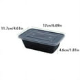 thumbnail image 7 of 50-Pack Meal Prep Containers Reusable To-Go Food Plastic Bento Boxes Storage Lunch Box, 7 of 7