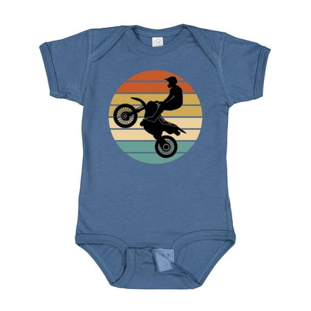 

Inktastic Dirt Biking Motocross Retro Gift Baby Boy or Baby Girl Bodysuit