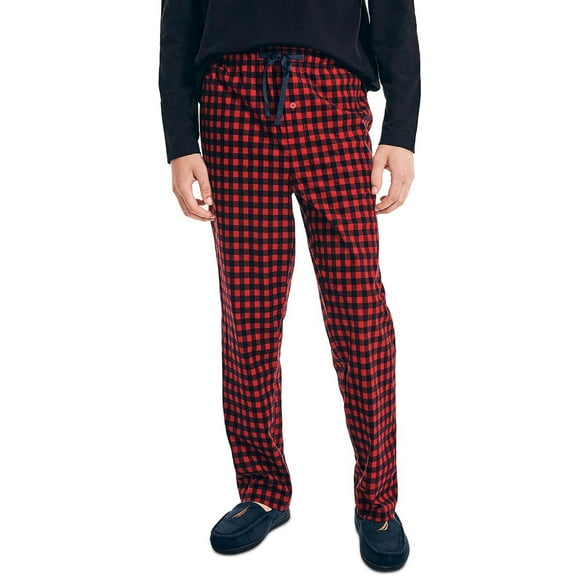 Nautica Mens Plaid Lightweight Sleep Pant