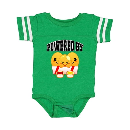 

Inktastic Powered by Chicken Nuggets Gift Baby Boy or Baby Girl Bodysuit