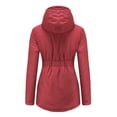 thumbnail image 2 of Women Solid Color Coat Button Down Overcoat Long Sleeve Cardigan Windproof Outer Coat Warm Winter Overcoat Fluffy Jacket, 2 of 6