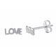 thumbnail image 1 of Aretes con Palabra 'Love' para Adolescentes y Mujeres en Plata Esterlina, 1 of 1