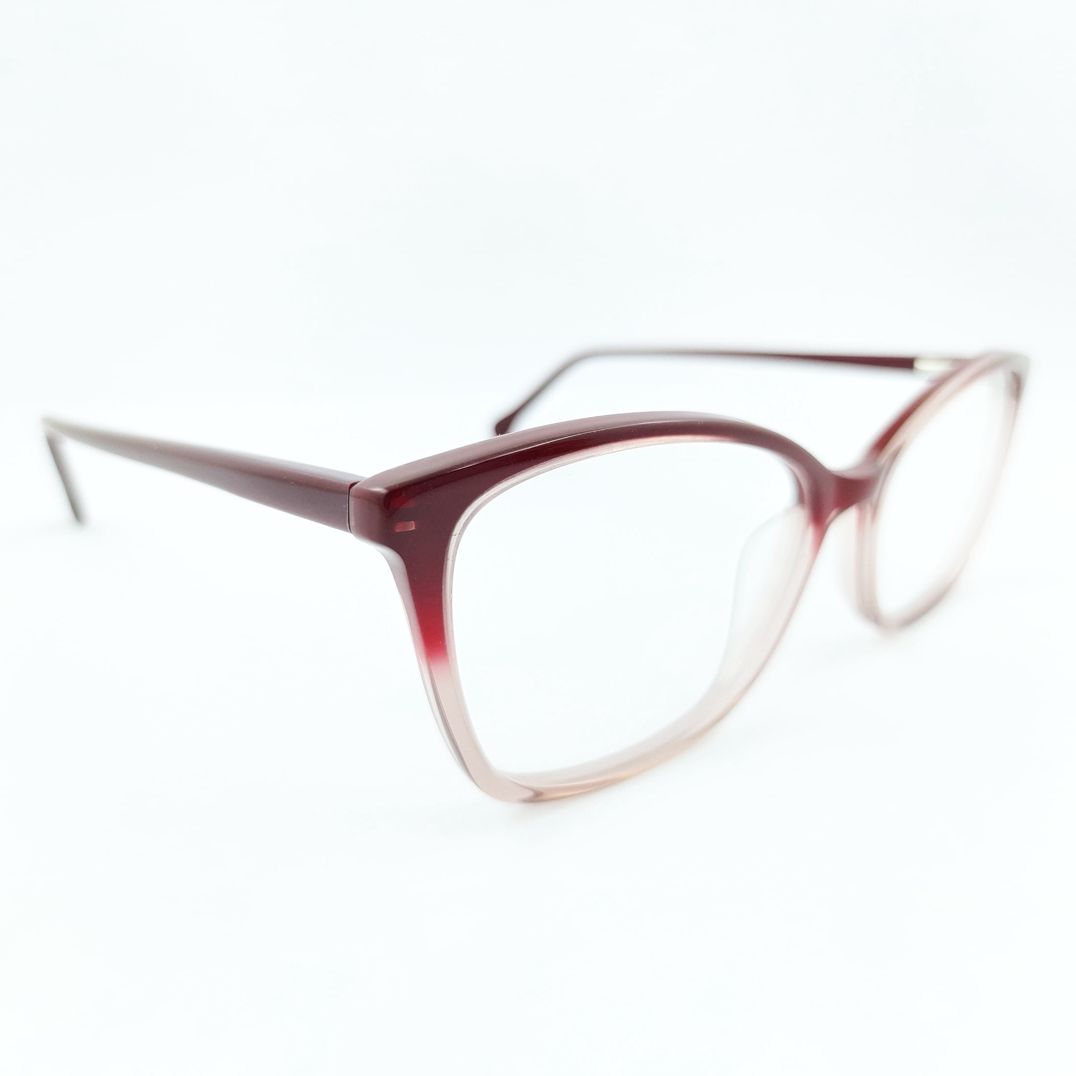 Womens Britt Rx'ble Eyeglasses with Case, Red Gradient