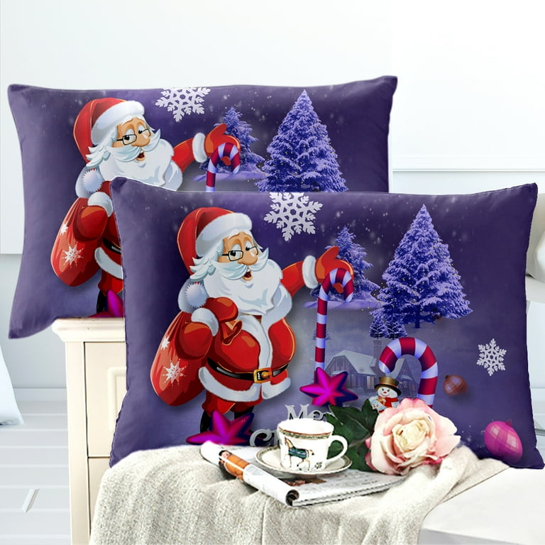 Full 100% Cotton Christmas Lights Duvet Cover Set For Kids, Rainbow Holiday Bedding