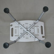 Bathroom Stool White Bath Tub Safety Shower Stool Chair Seat Bench Non Slip Light Weight