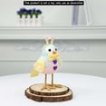 thumbnail image 3 of Junepar Desktop Ornament 8" Easter Bird Figurine Cute Chick Doll with Heart & Floral Design Adorable Bird for Spring Home Tabletop Easter Centerpiece & Farmhouse Decor, 3 of 6