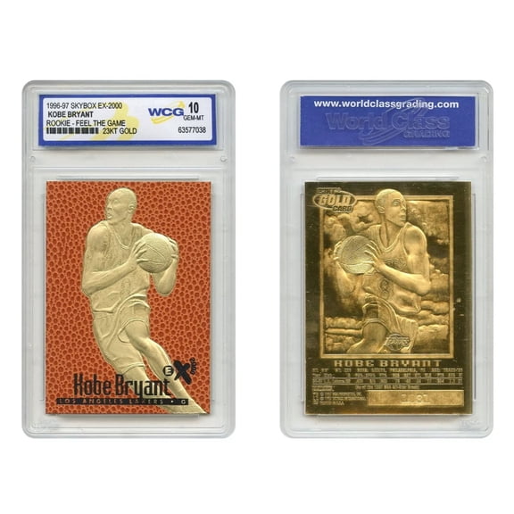 KOBE BRYANT 1996-97 Fleer Rookie FEEL THE GAME Skybox EX-2000 23KT Gold Card GM 10